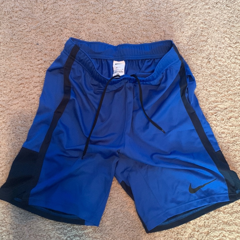 blue nike athletic shorts